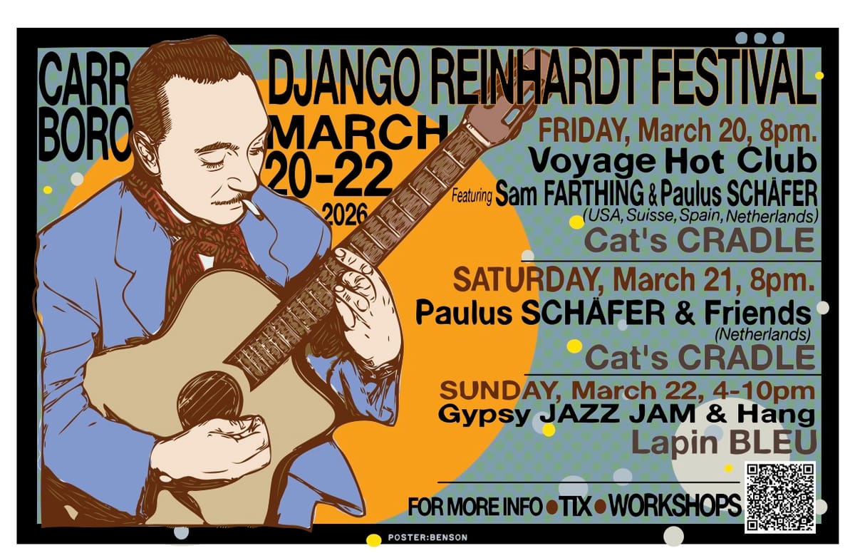 The Carrboro Django Reinhardt Festival returns!