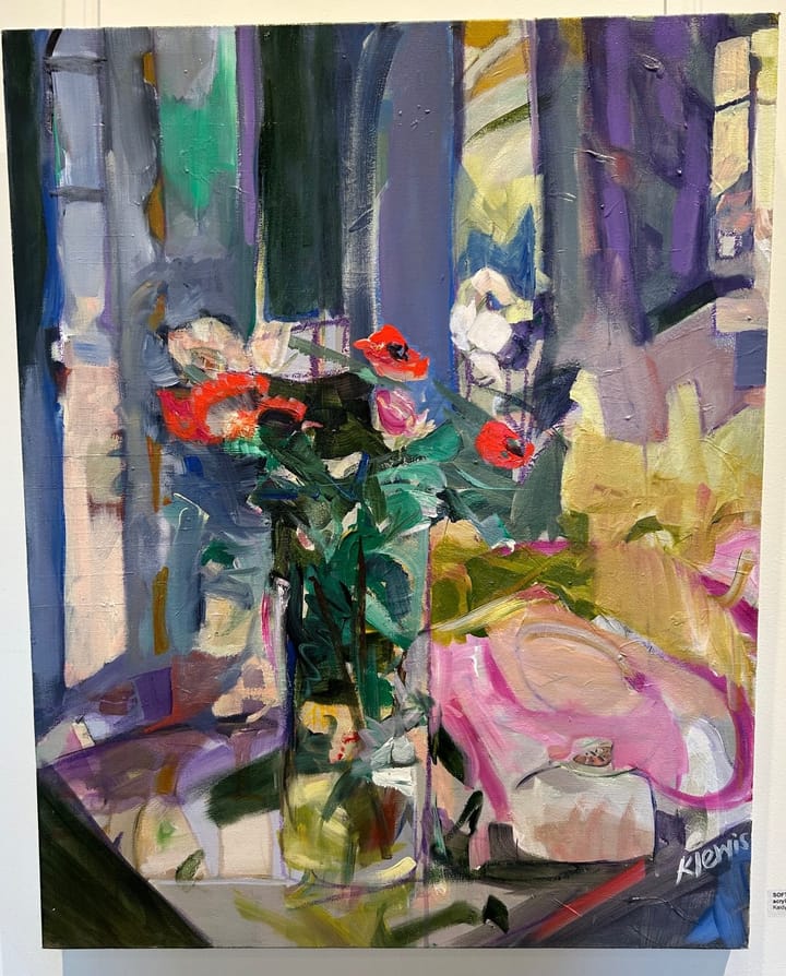 软花瓶，母女艺术展